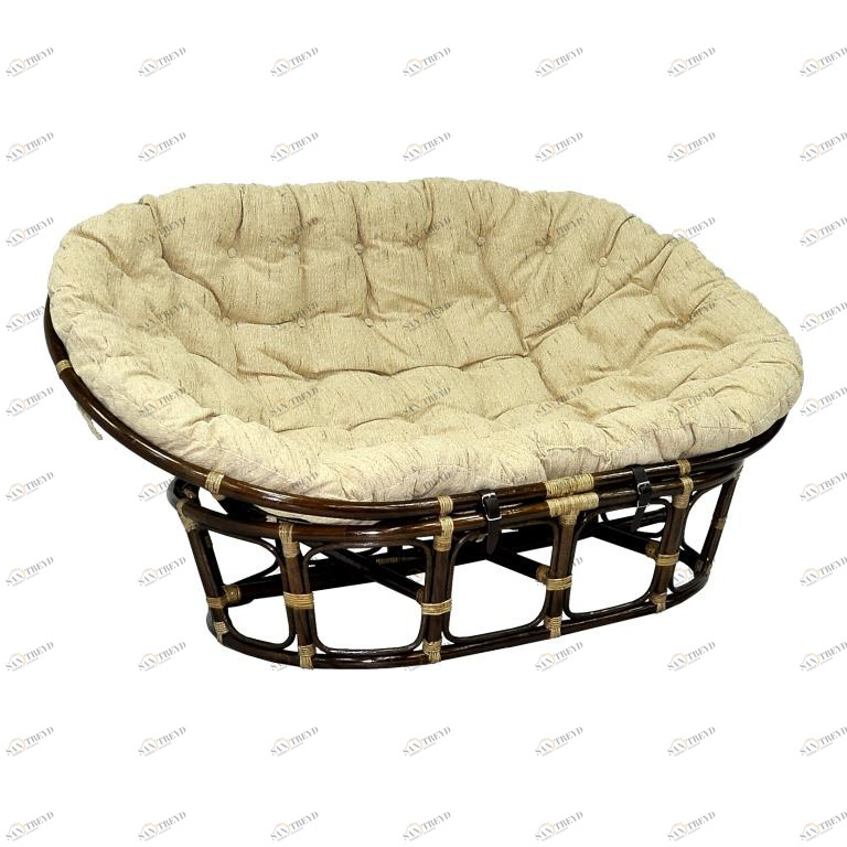 Кресло коричневое Mamasan ЭКО ДИЗАЙН CLASSIC RATTAN 129604 Бежевый;коричневый 