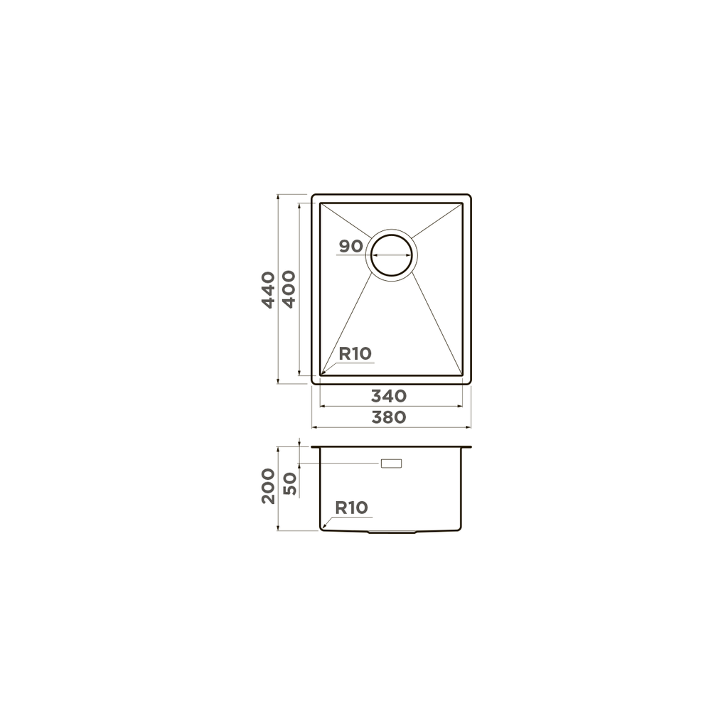 Кухонная мойка Taki 38-U/IF GB OMOIKIRI 4997016 - Вид №5