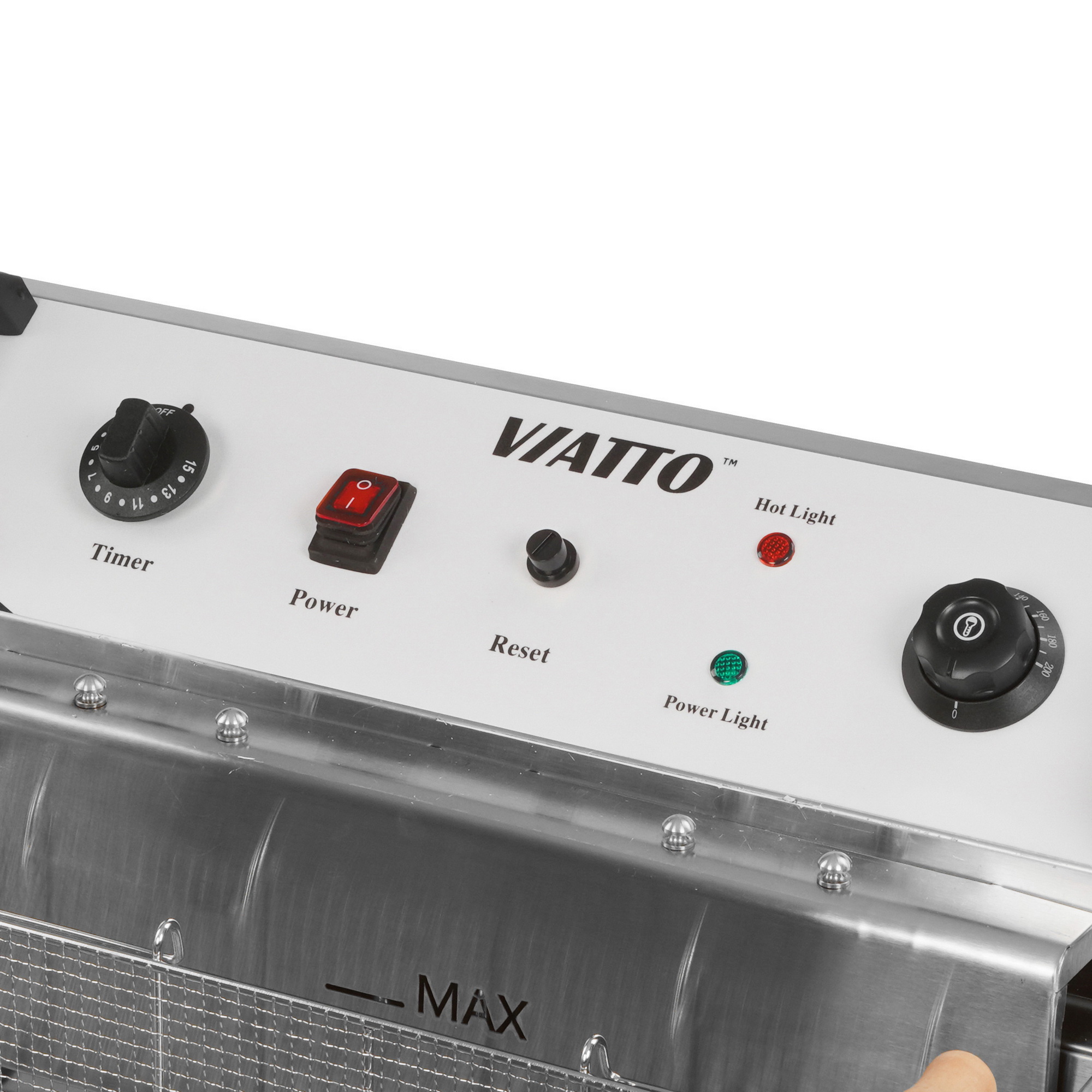 9126323 Фритюрница Viatto VA-MF48 серебристый STDN-0074145 - Вид №3