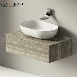 Flaminia BOX Настенная тумба для раковины 85 см с 1 ящиком BX993.WE