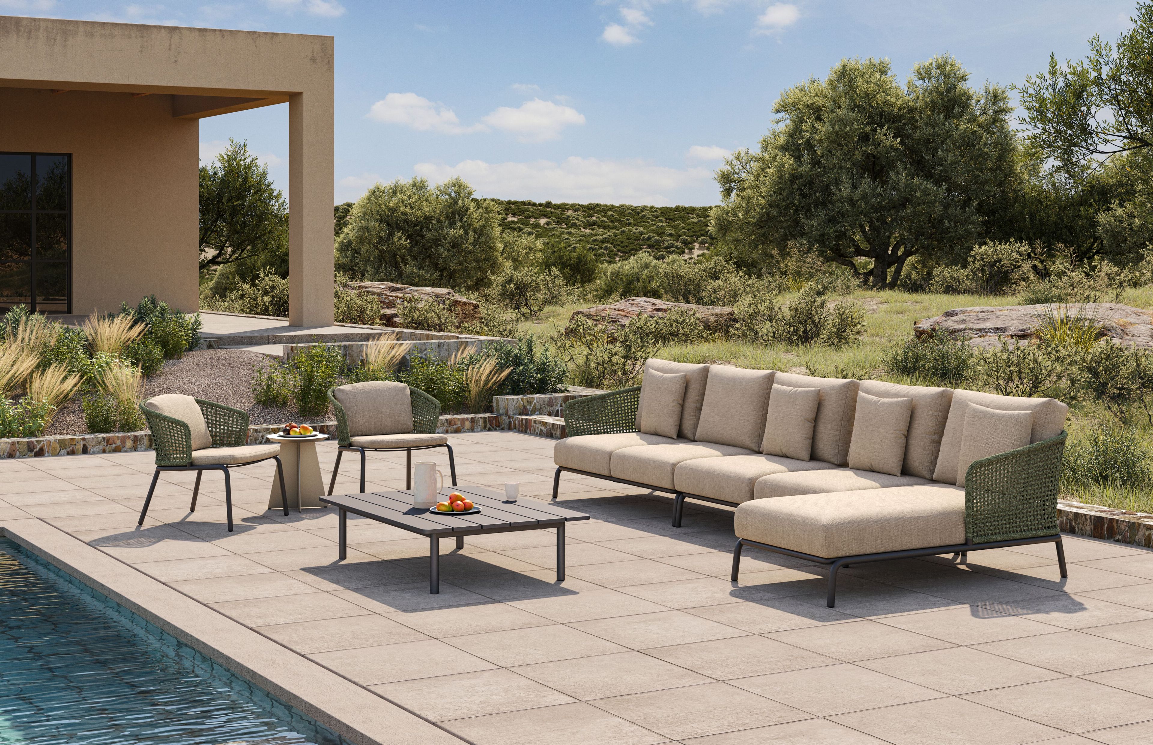 Алюминиевый садовый стул VINEKO Abrazo ARCH-00039949 - Вид №1