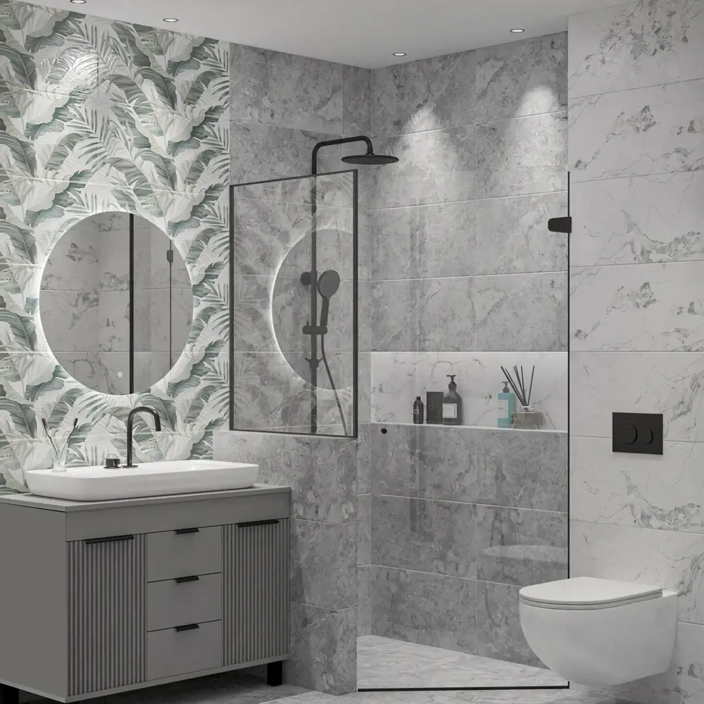 Плитка напольная Azori Misteria Grey 42x42 см 1.23 м² матовая цвет серый STLM-2014888 - Вид №5