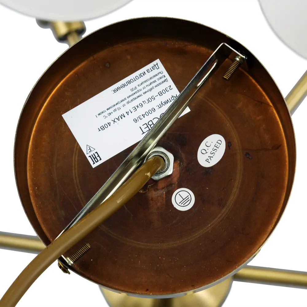 Люстра Florentina 60043/6 6хЕ14х40 Вт цвет бронза Eurosvet STLM-2071619 - Вид №3