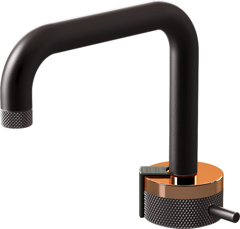 E-11500-R1RG-L2BOX-GM Однорычажный прогрессивный смеситель для раковины - излив 15,3см GRAFF MOD+