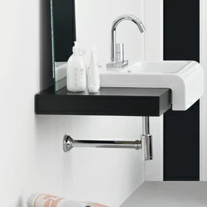 LFL004 Полувстраиваемая раковина консольная 50 см белая ArtCeram LA FONTANA