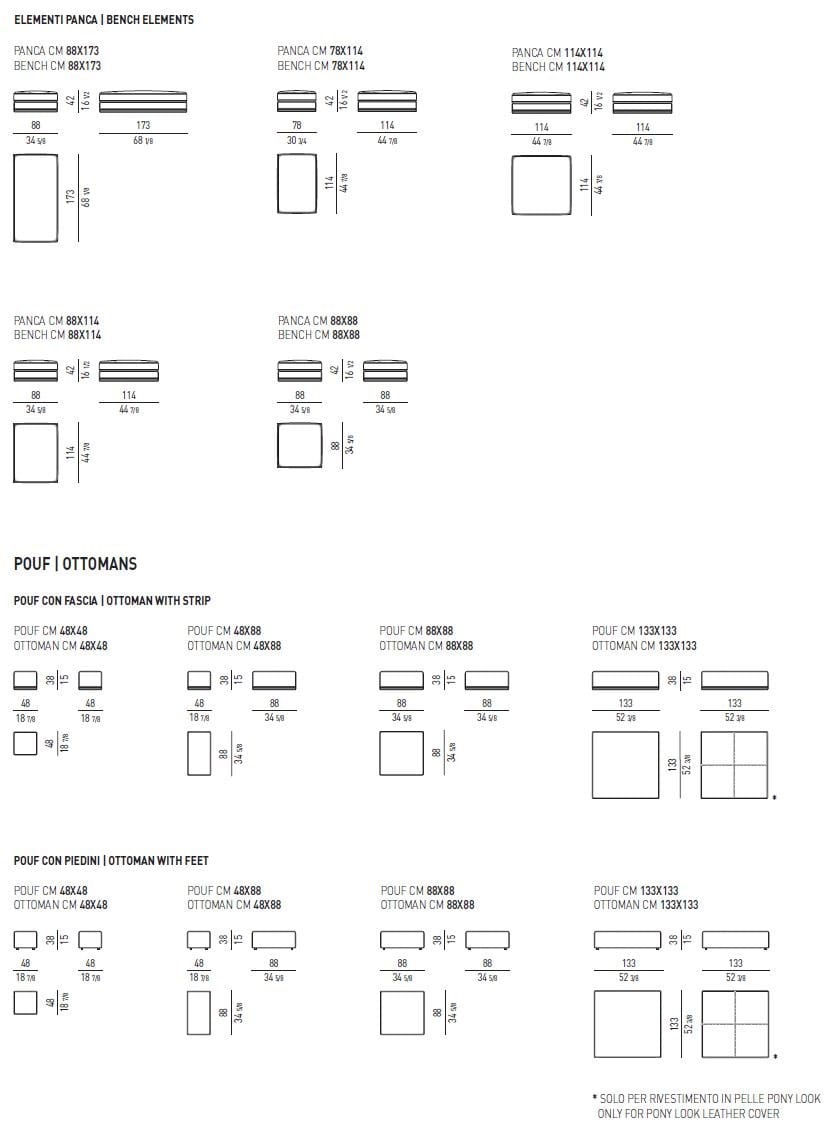Пуф Minotti ARCH-00118101 - Вид №5