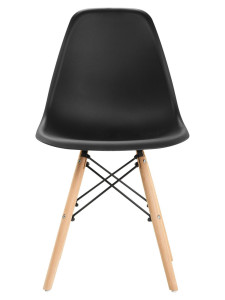 90567293 Стул 83х41х46 см полипропилен цвет черный EAMES DSW STLM-0286367 LEON GROUP