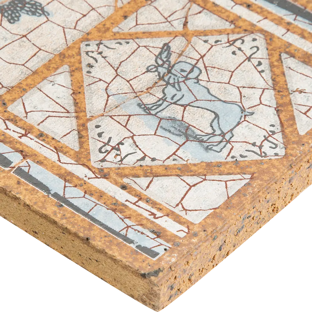 Вставка-подступенник Gresan Natural Cadaques Azul 12x33 см с рисунком 1 шт Santreyd STLM-2048005 - Вид №2