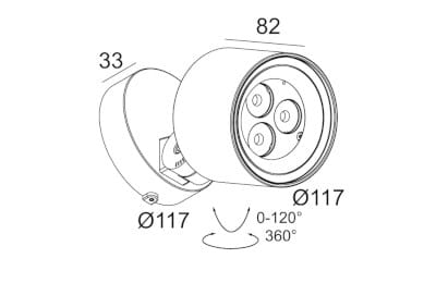 Открытый регулируемый светодиодный прожектор Deltalight Frax ARCH-00113194 - Вид №8