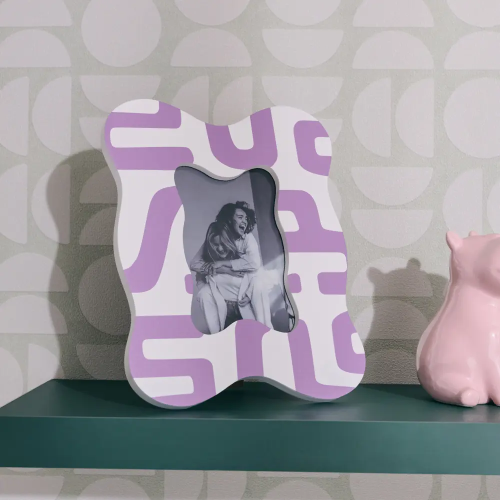 Рамка без паспарту 10x15 см МДФ цвет фиолетовый Santreyd STLM-2001691