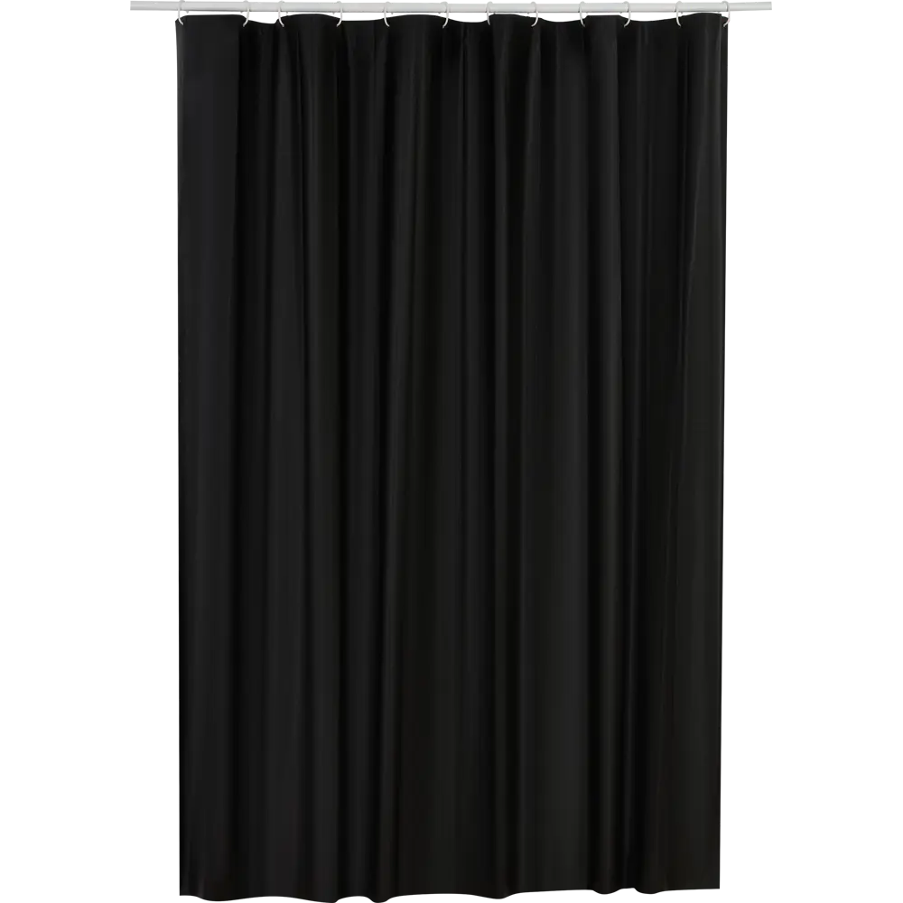 Штора для ванной Аквалиния PE1148E 180x200 см PEVA цвет черный STLM-2210180