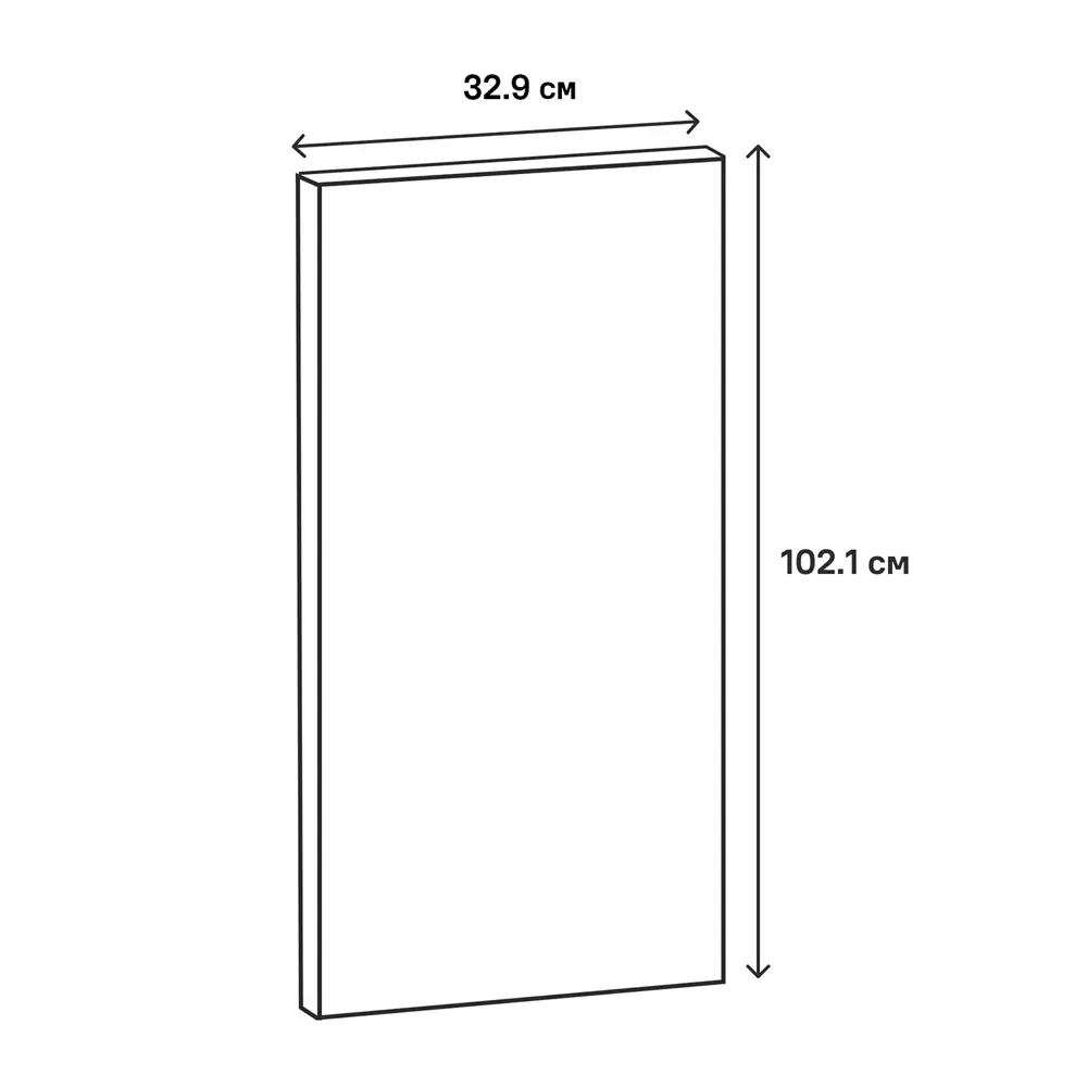 Фасад кухонного шкафа Инта 32.9x102.1 см KONSENSA МДФ цвет зеленый Инта зелёная STLM-2070004 - Вид №9