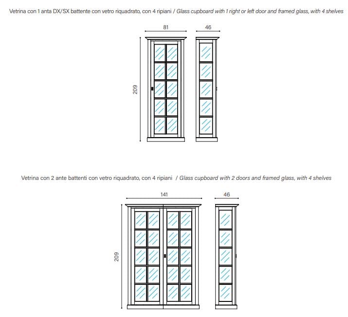Шкаф из массива дерева с раздвижными дверями Devina Nais English ARCH-00120770 - Вид №4