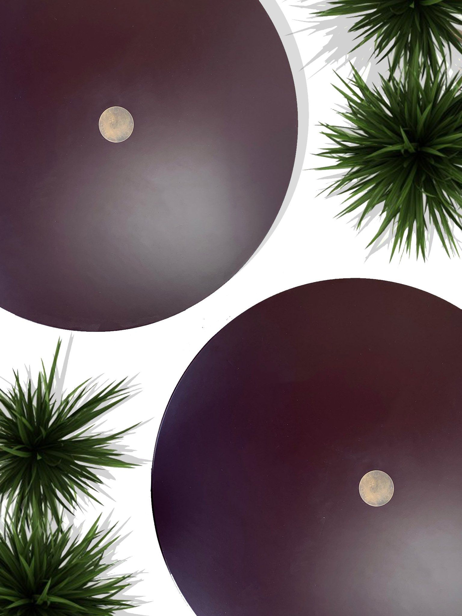 Круглый стальной стол для гостиной TrackDesign VINYL ARCH-00102414 - Вид №4