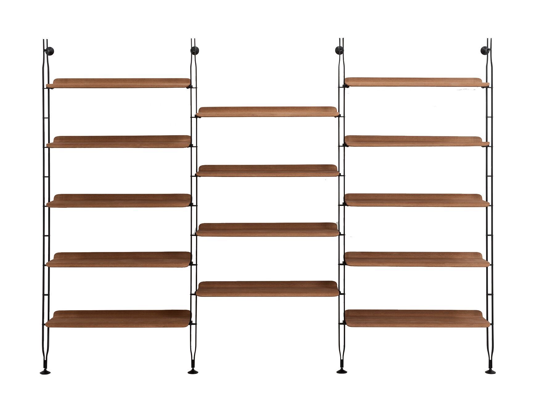Модульный настенный книжный шкаф из стали и дерева Kartell ADAM WOOD ARCH-00134654