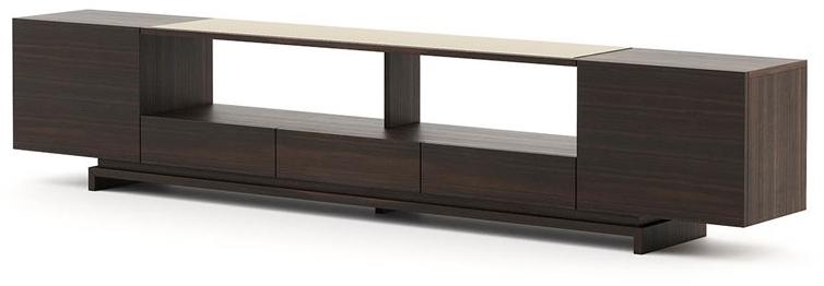 Laskasas Низкая деревянная тумба под ТВ с ящиками sun-id-1443041 - Вид №3