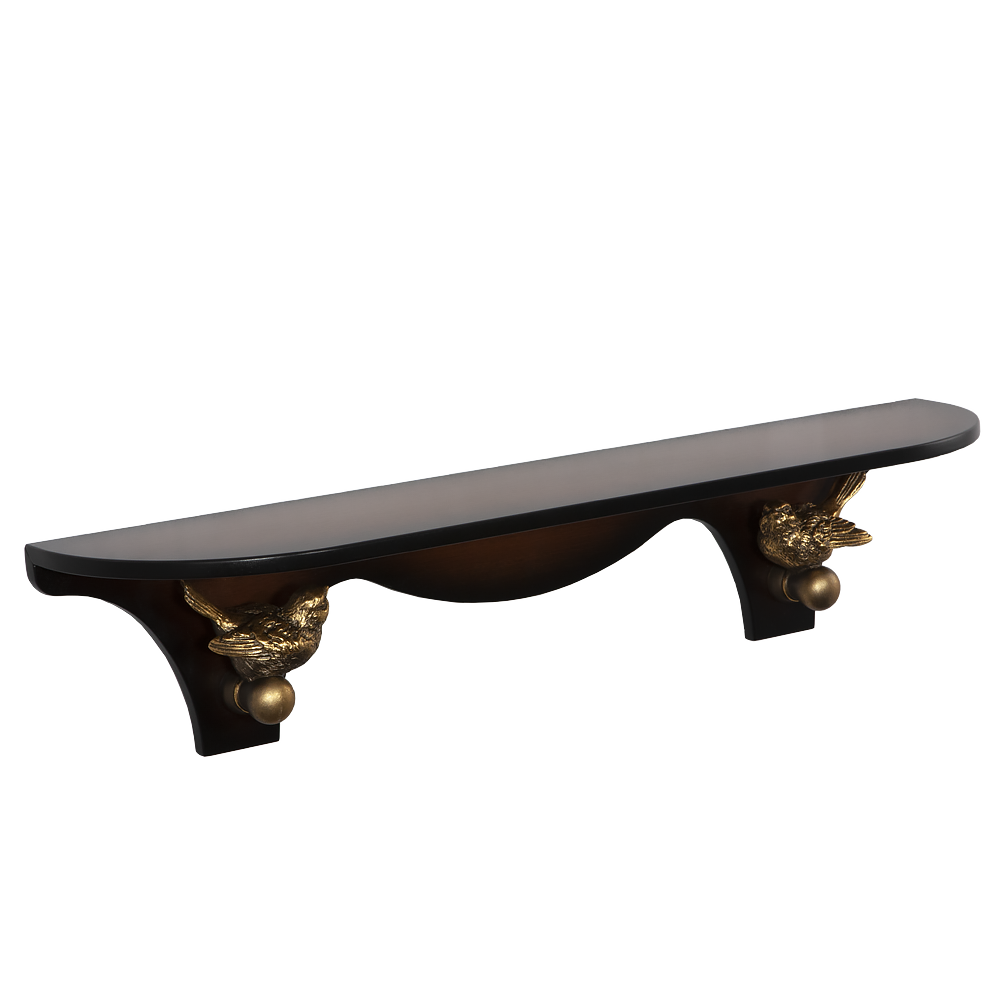 13067 Полка Гармония большая Орех BOGACHO 4627179652401 - Вид №1