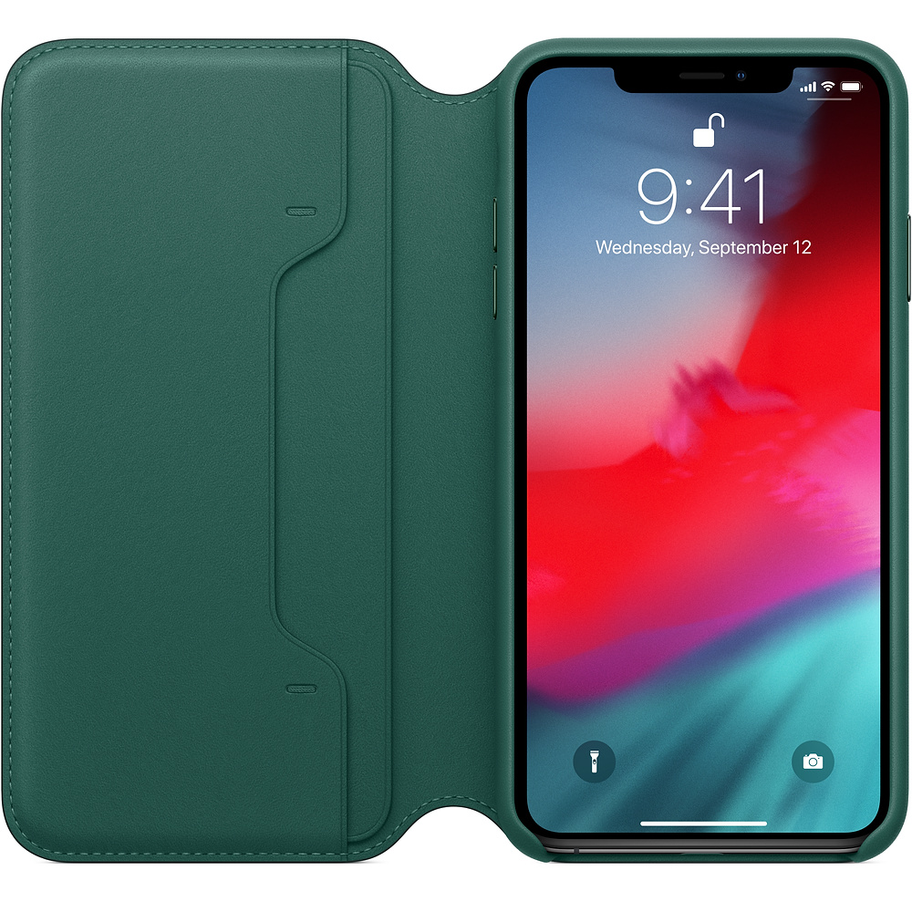 MRX42ZM/A Iphone xs max leather folio - forest green Apple Santreyd  - Вид №3