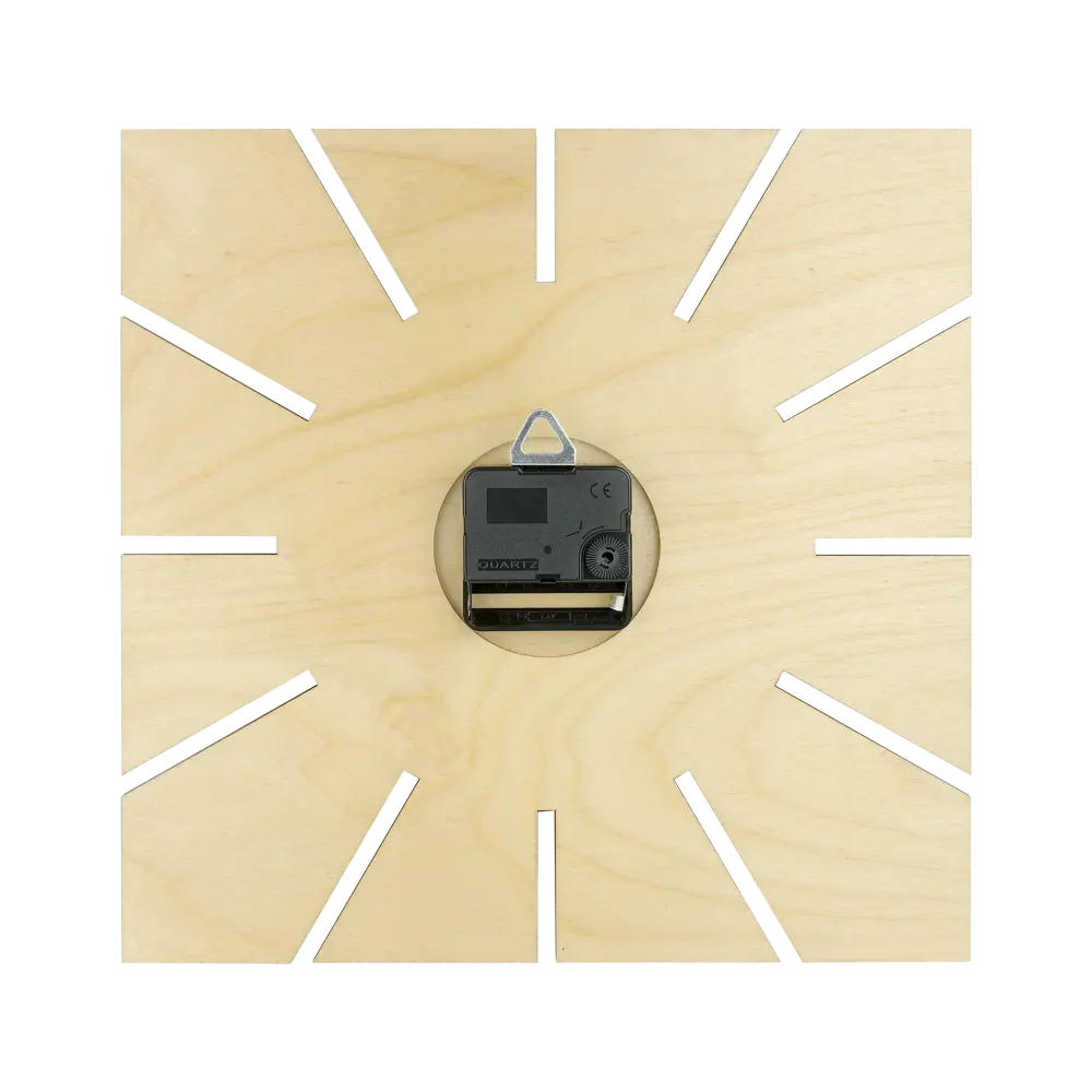 Часы настенные Troykatime Минимализм квадратные дерево цвет бежевый бесшумные ø29 см DESIGN CORE STLM-2058729 - Вид №1