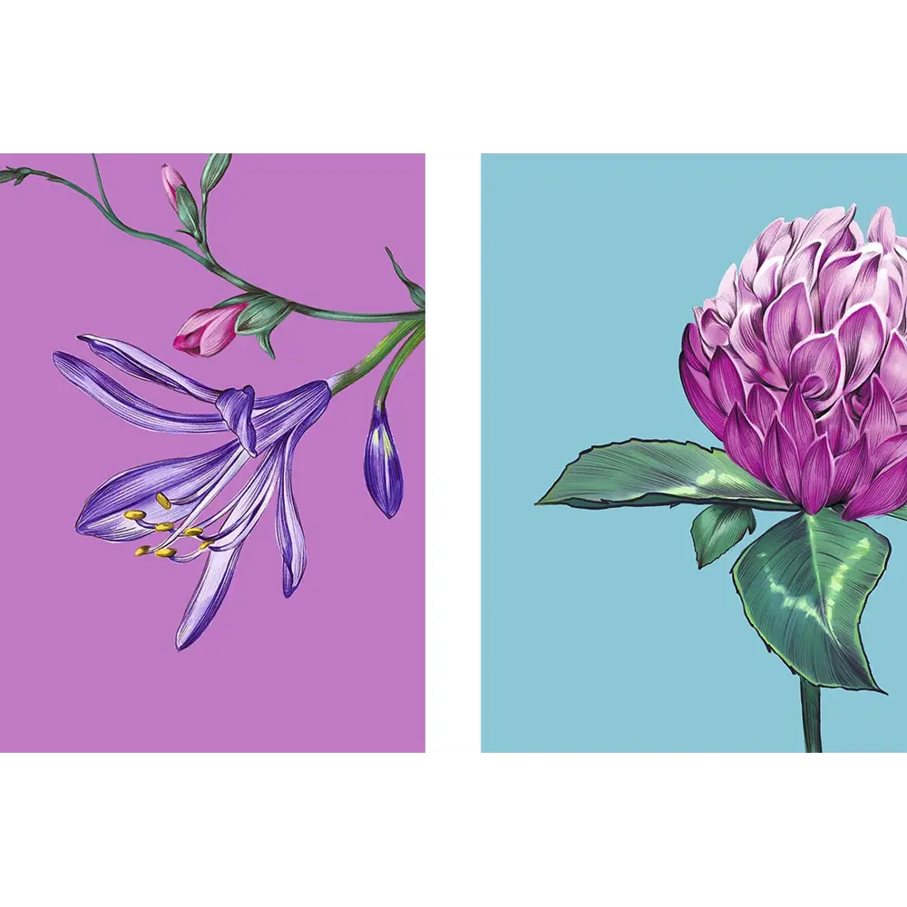 Постер В розовом цвете 21x29.7 см 2 шт АРТ ДИЗАЙН STLM-2137030