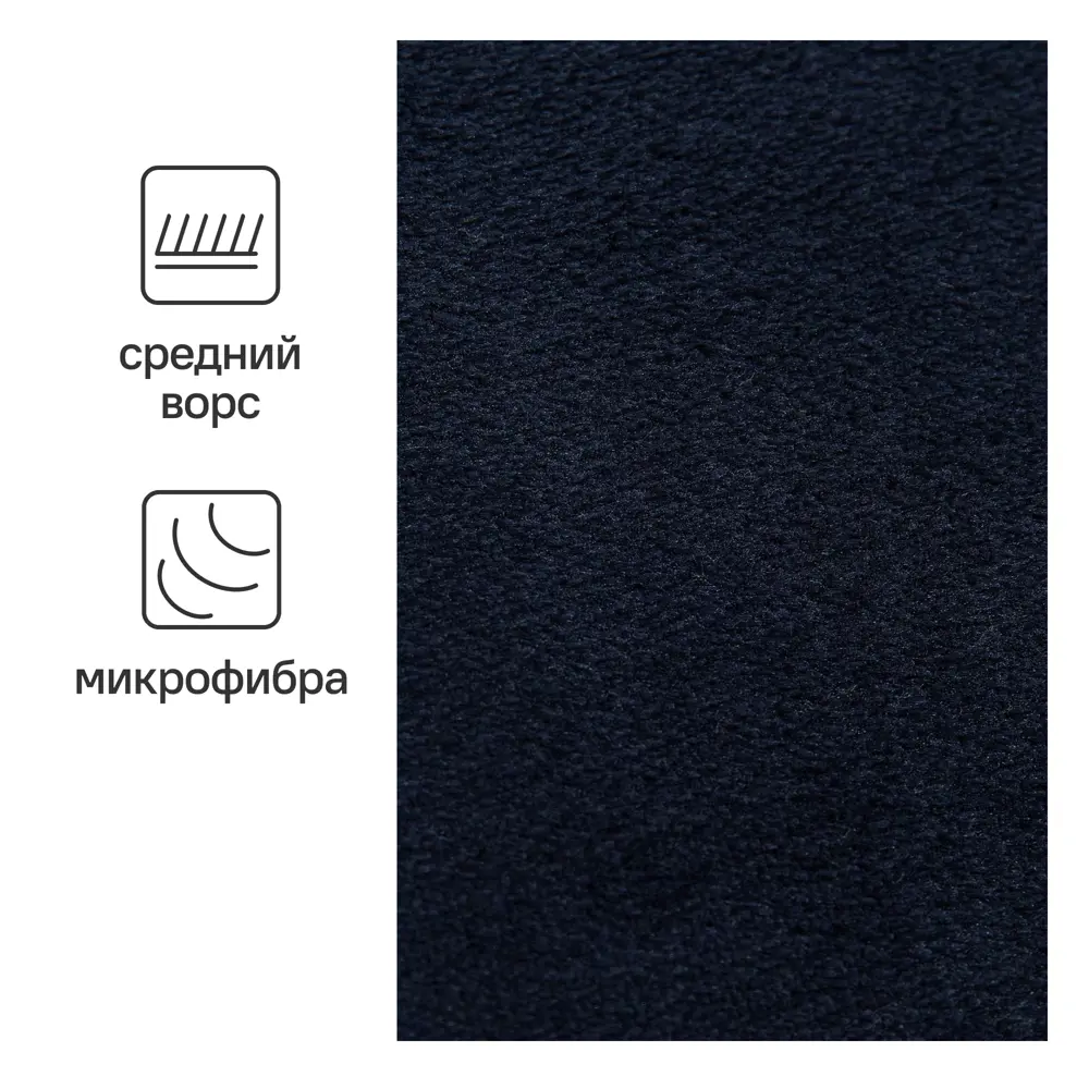 Плед Flandria 200x220 см микрофибра цвет черно-синий Santreyd STLM-2008467 - Вид №1