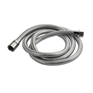 GFmark - Шланг душевой 1/2", пружинный 1,5 м. - 2м металлический, хромированный, код: 01002