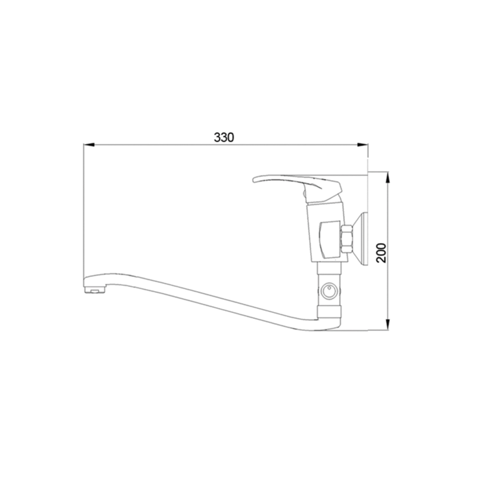 R9602 Смеситель для ванны однорычажный Raiber Draygott  - Вид №1