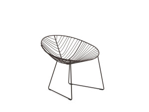 Стальной сани сад стул