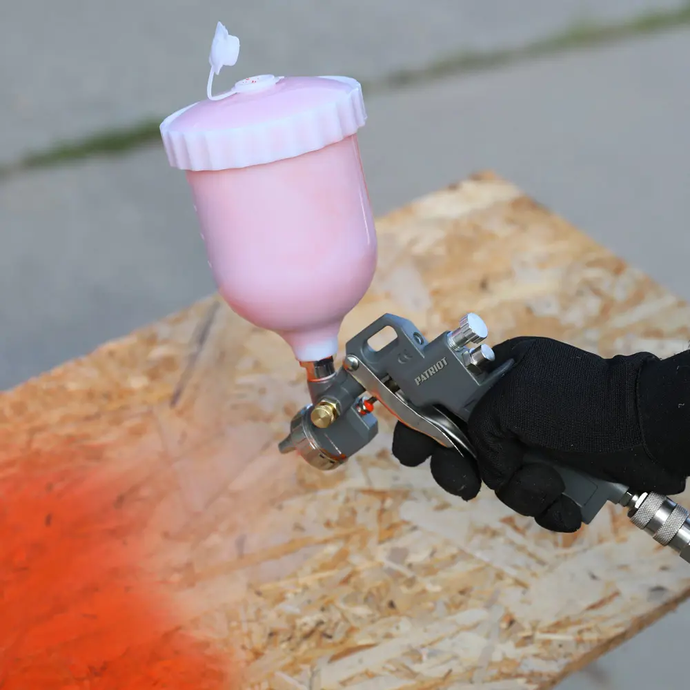 Краскораспылитель пневматический Patriot LV 162А LVLP верхний пластиковый бак 200 л/мин 0.5 л STLM-2023275 - Вид №8