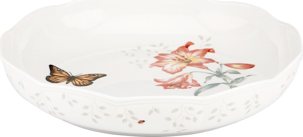 10538149 Lenox Блюдо круглое Lenox "Бабочки на лугу" 27см Фарфор 