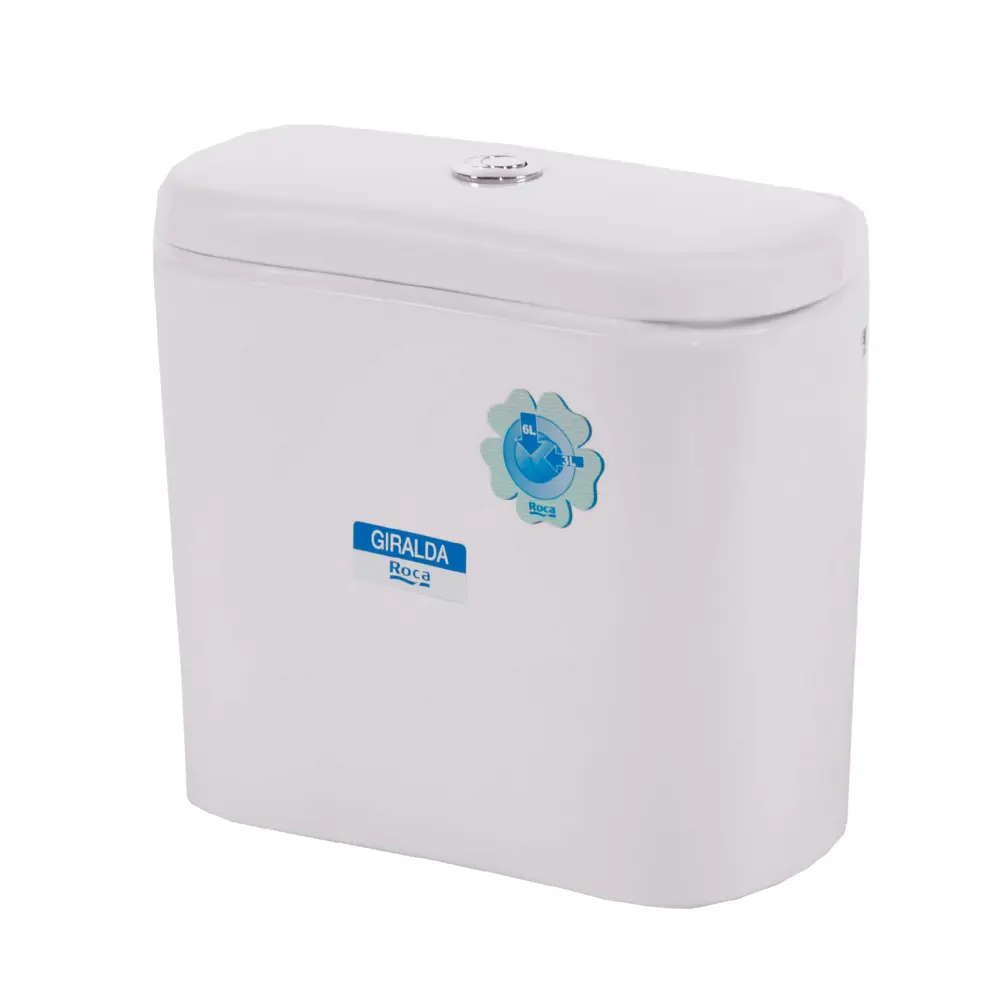 Бачок для унитаза Roca Giralda, с кнопкой двойного слива, керамика/фарфор Без серии STLM-2133615 - Вид №1