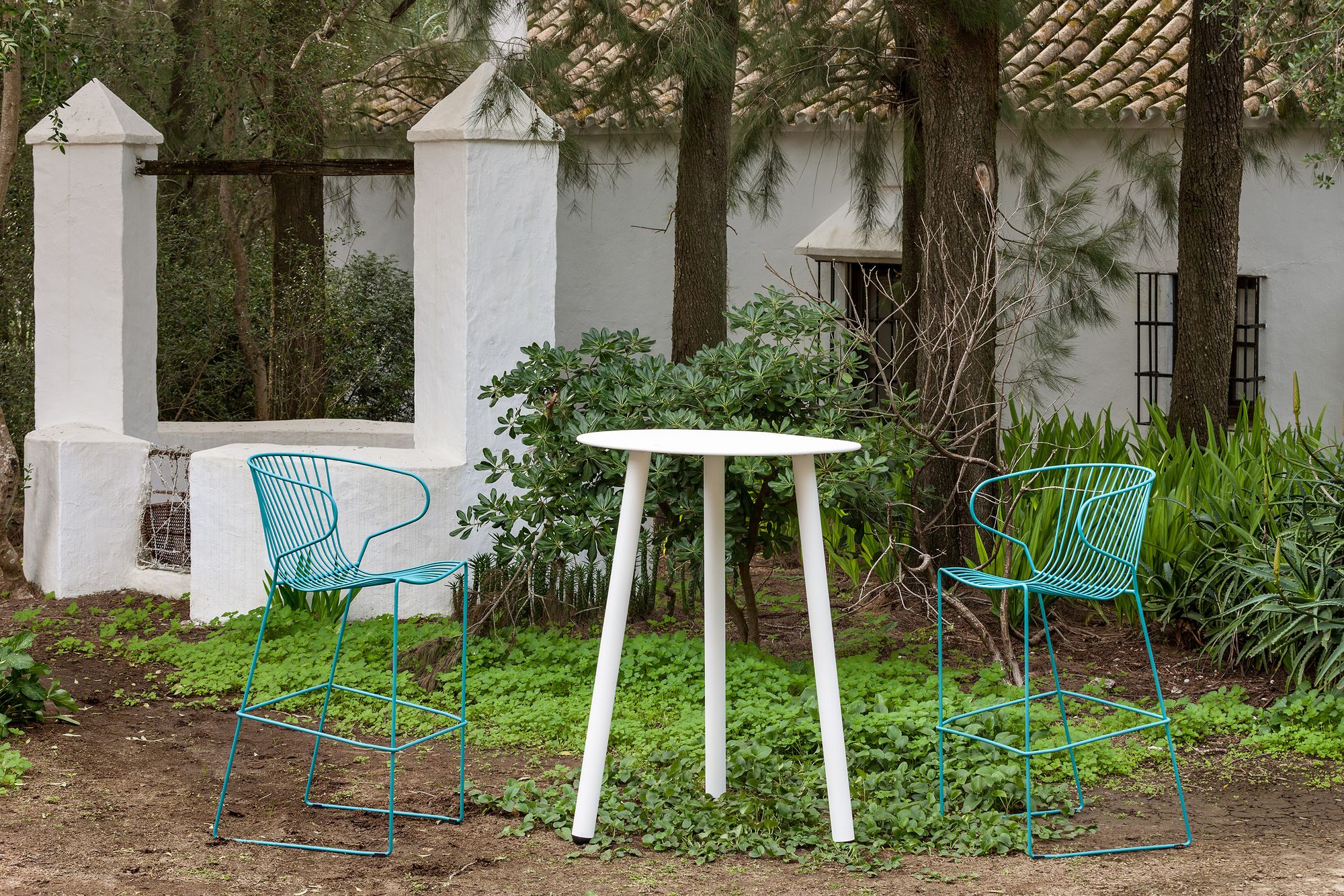 Стальной круглый садовый стол iSimar CORSICA ARCH-00073706 - Вид №5