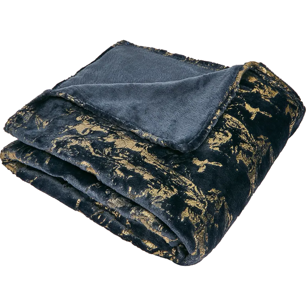 Плед Naima 150x200 см фланель цвет темно-синий Ardenza Подиум STLM-2162146