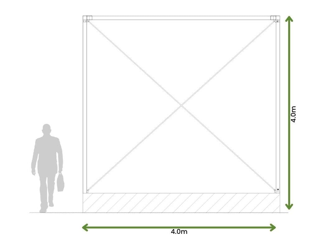 Самонесущая пергола из стали с порошковым покрытием Urbencéa SHADE ARCH-00114151 - Вид №2