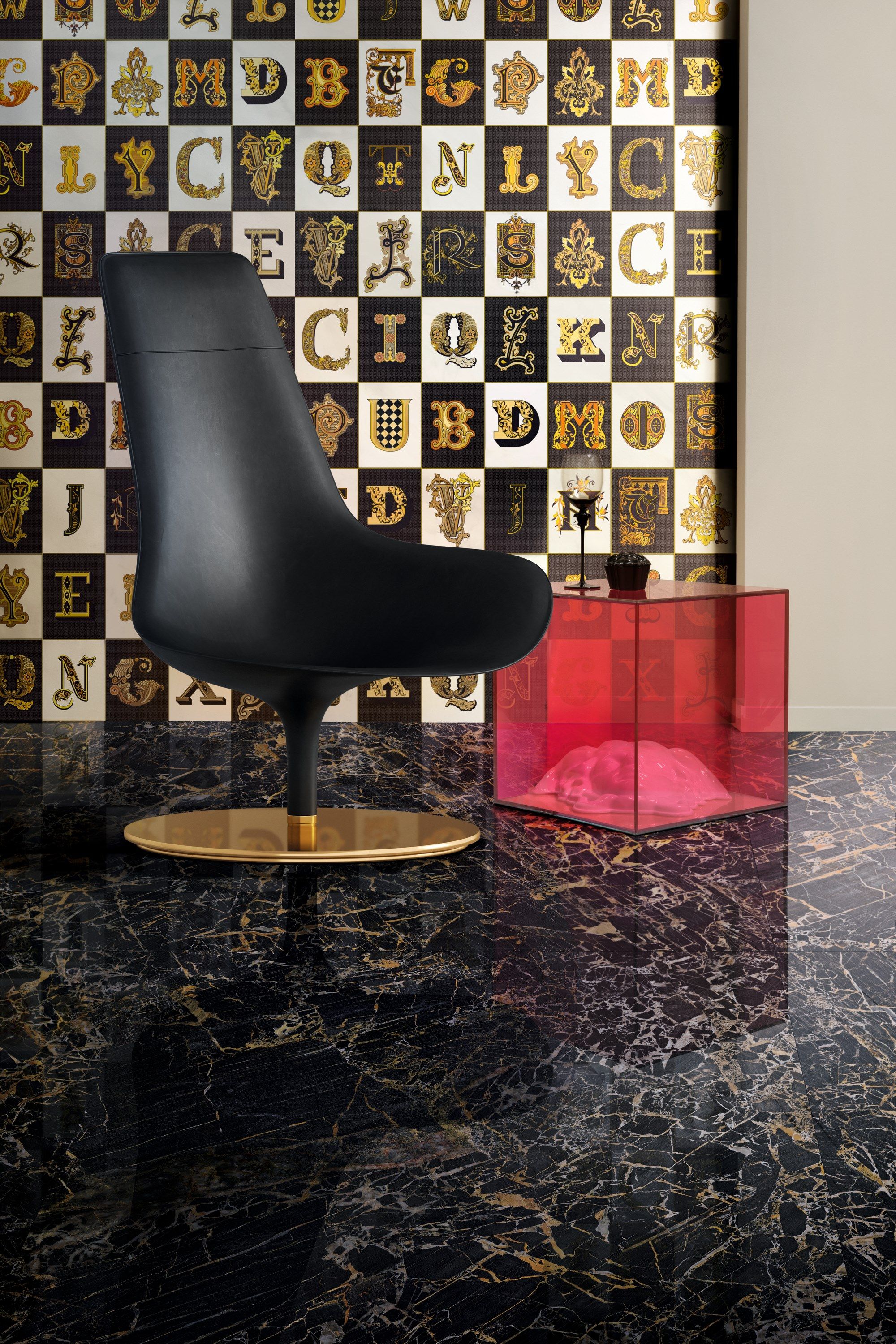 Облицовка керамогранита для интерьера Versace Ceramics плакат ARCH-00097042 - Вид №2