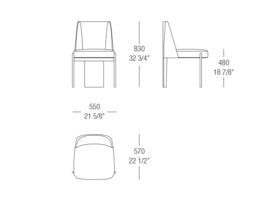 Кожаный мягкий стул MisuraEmme VIRGIN ARCH-00055267 - Вид №4