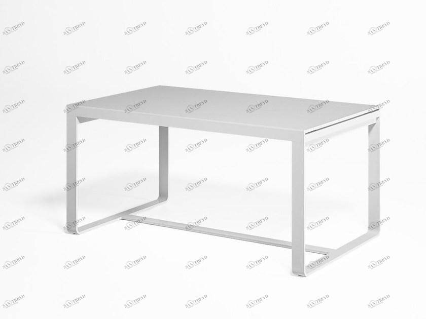GANDIABLASCO Прямоугольный садовый стол из термолакированного алюминия Flat sun-id-1419771