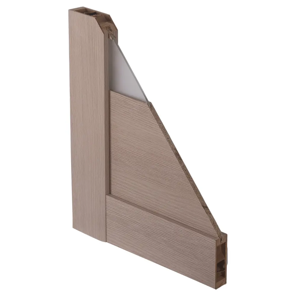 Полотно дверное остеклённое Мюнхен 60x200 см, ламинация, цвет дымчатый дуб 3D 17280467 STLM-2144562 VERDA  - Вид №1