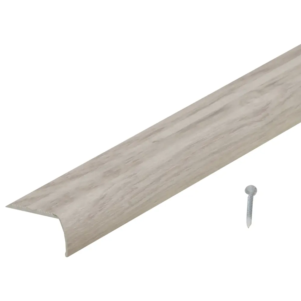 Угловой порог Artens для стыков под 90° цвет дуб белый 90 см 17855339 STLM-0008827