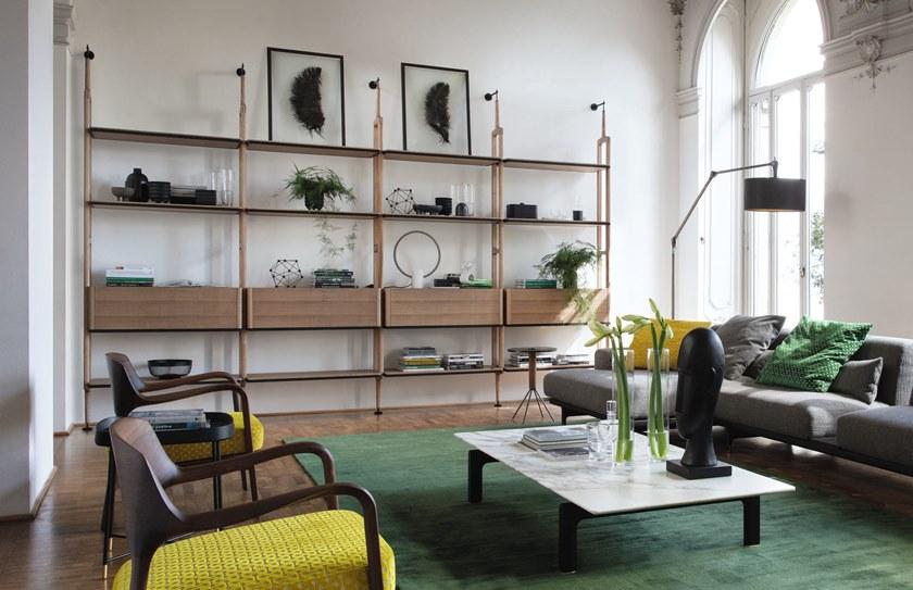 Porada Модульный книжный шкаф ясеня с ящиками Nineteen sun-id-1387246 - Вид №1