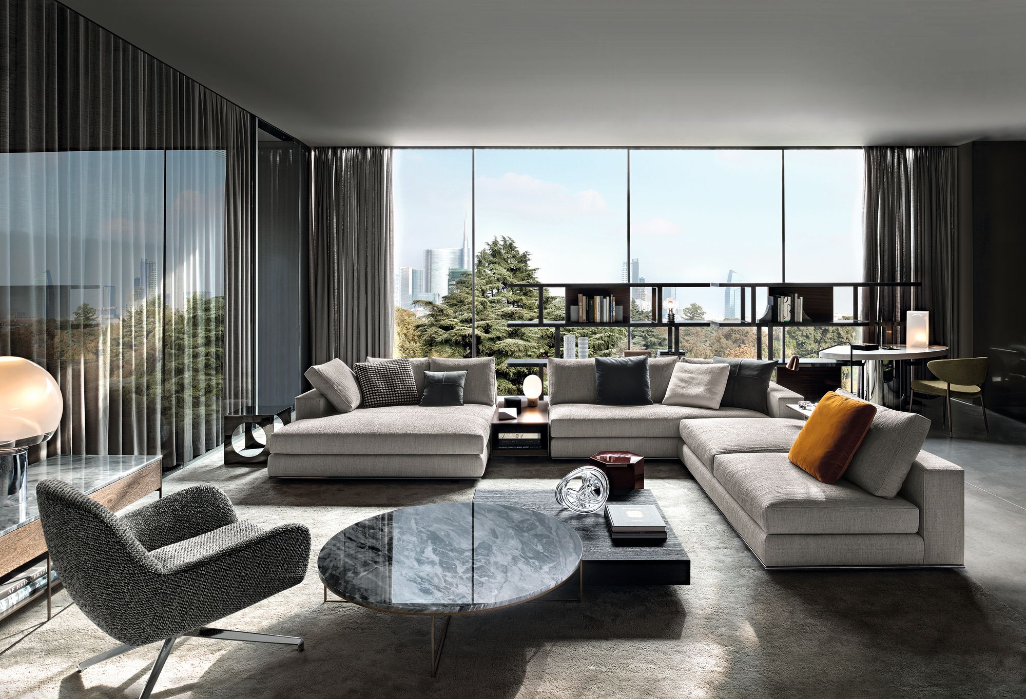 Ткань диван Minotti Гамильтон ARCH-00081571 - Вид №8