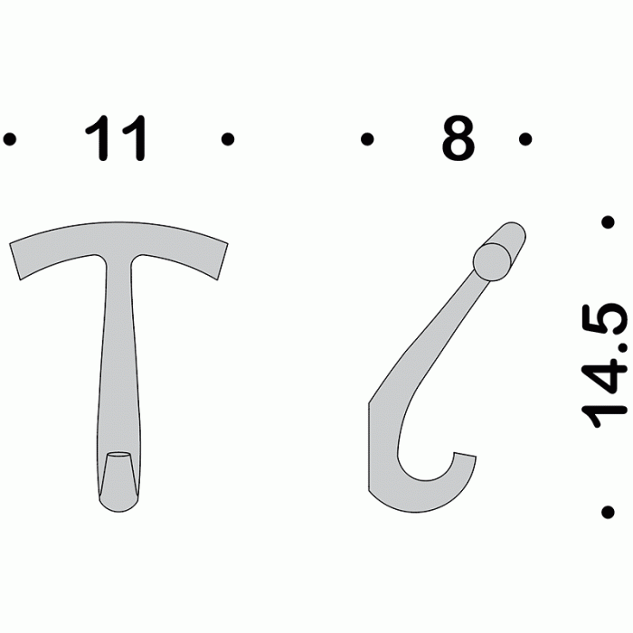 СВ37 CB37 Крючок COLOMBO LUNA Colombo Design - Вид №2