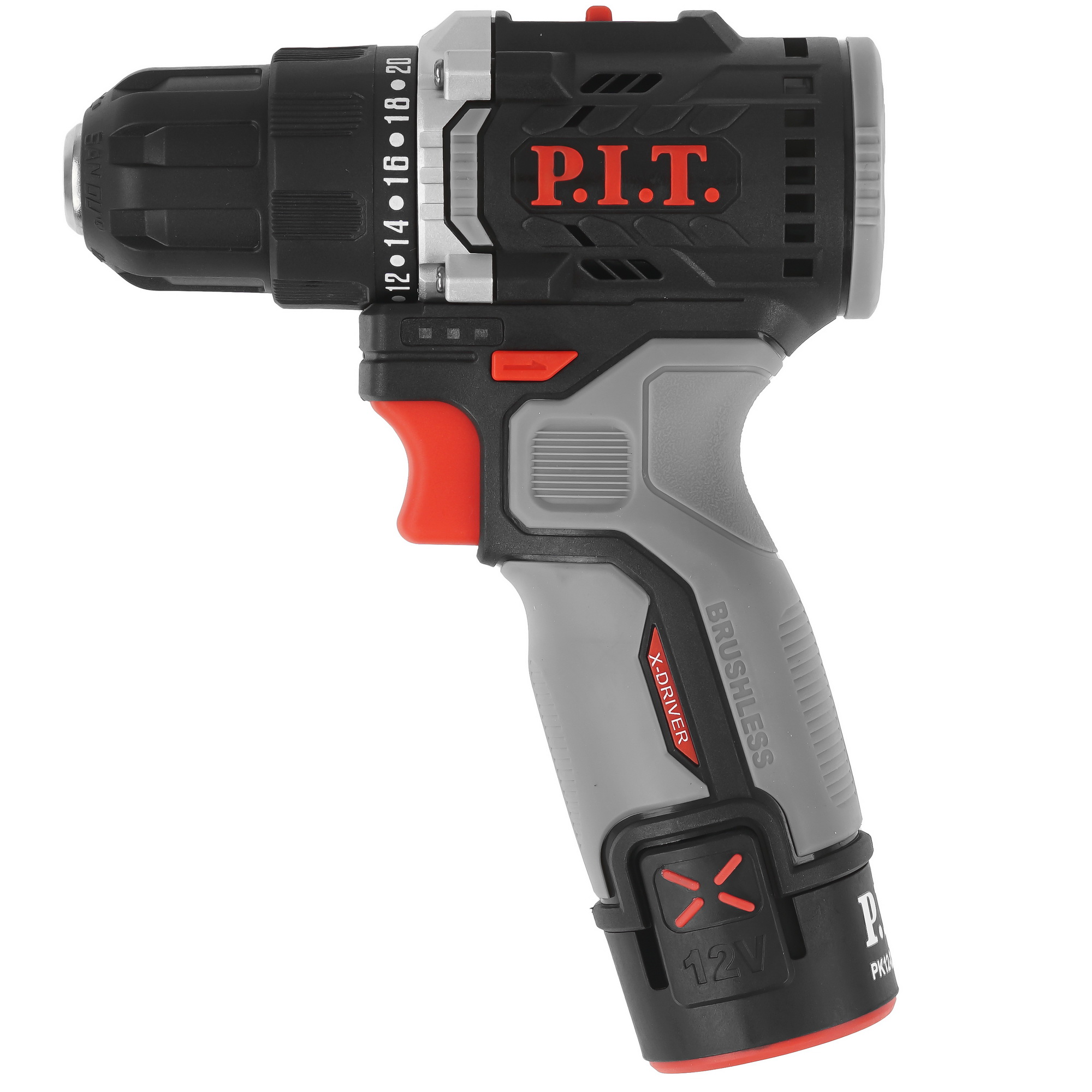 Дрель-шуруповерт PIT PBM12K-10B/1 X-DRIVER OnePower 12V 9086502 STDN-0052210