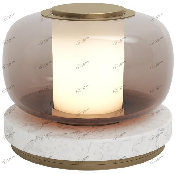 GABRIEL SCOTT Настольная лампа из дутого стекла с диммером Luna a sun-id-1493195