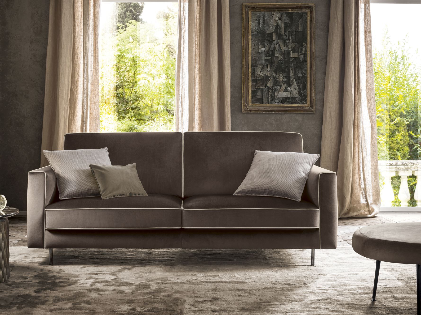 3-местный бархатный диван Felis Softliving ARCH-00105953 - Вид №2