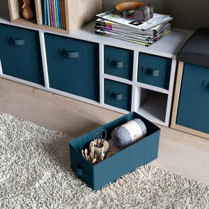 Короб Spaceo KUB Miami 15x31x15 см 6.9 л полиэстер цвет морской волны 81990606 STLM-2077347
