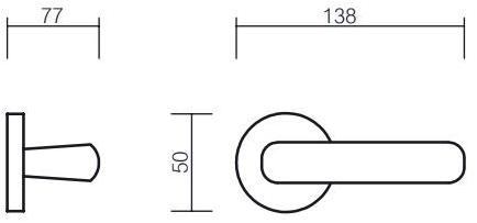 Pasini Ручка из латуни на розетке Giza 3251  - Вид №3
