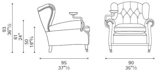 Poltrona Frau Кресло Bergere La collezione - divani e poltrone sun-id-1371965 - Вид №4