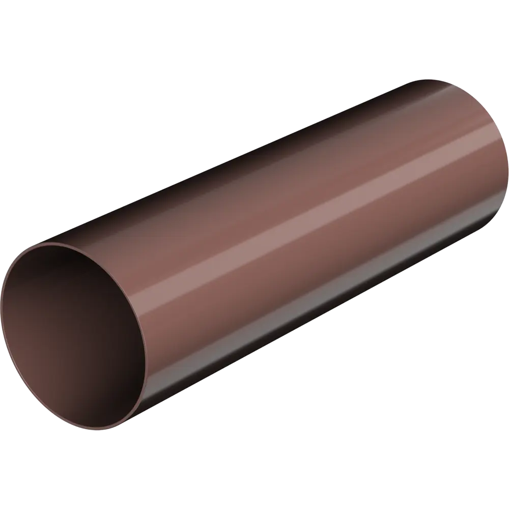 Труба водосточная Технониколь Оптима 80 мм 2 м цвет коричневый STLM-2063764