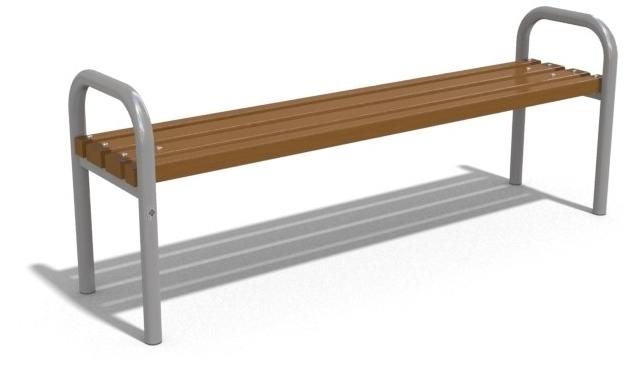 ENCHO ENCHEV - ETE Скамья из дерева и металла без спинки  97  - Вид №2